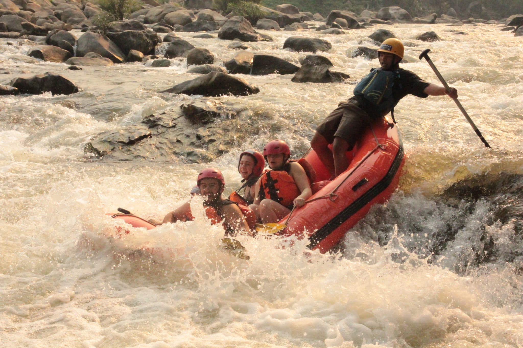 Day Trip: Sticky waterfall, White water rafting and Elephant care